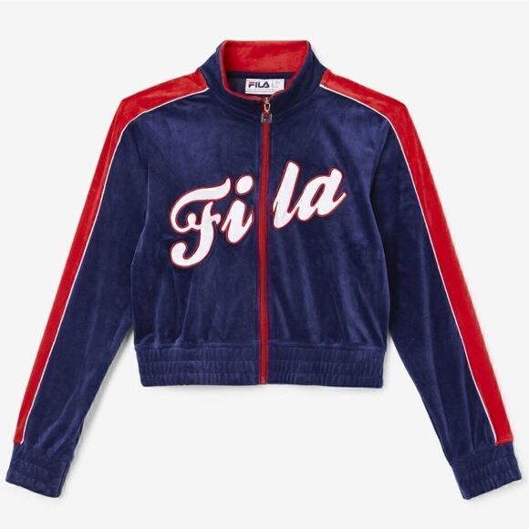 NWT Fila Valery Velour Track Jacket Size 2X - Picture 2 of 9